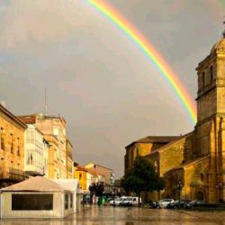 Arcoíris sobre Románico Palentino